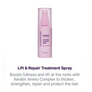 KERANIQUE LIFT & REPAIR SPRAY 2 FL OZ (NEW WITH TAGS)